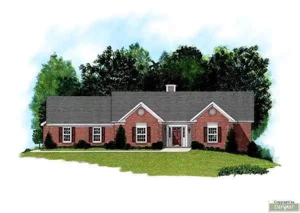 image of country house plan 7601